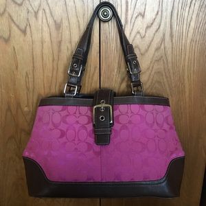 Coach Hampton Carryall in Hot Pink!